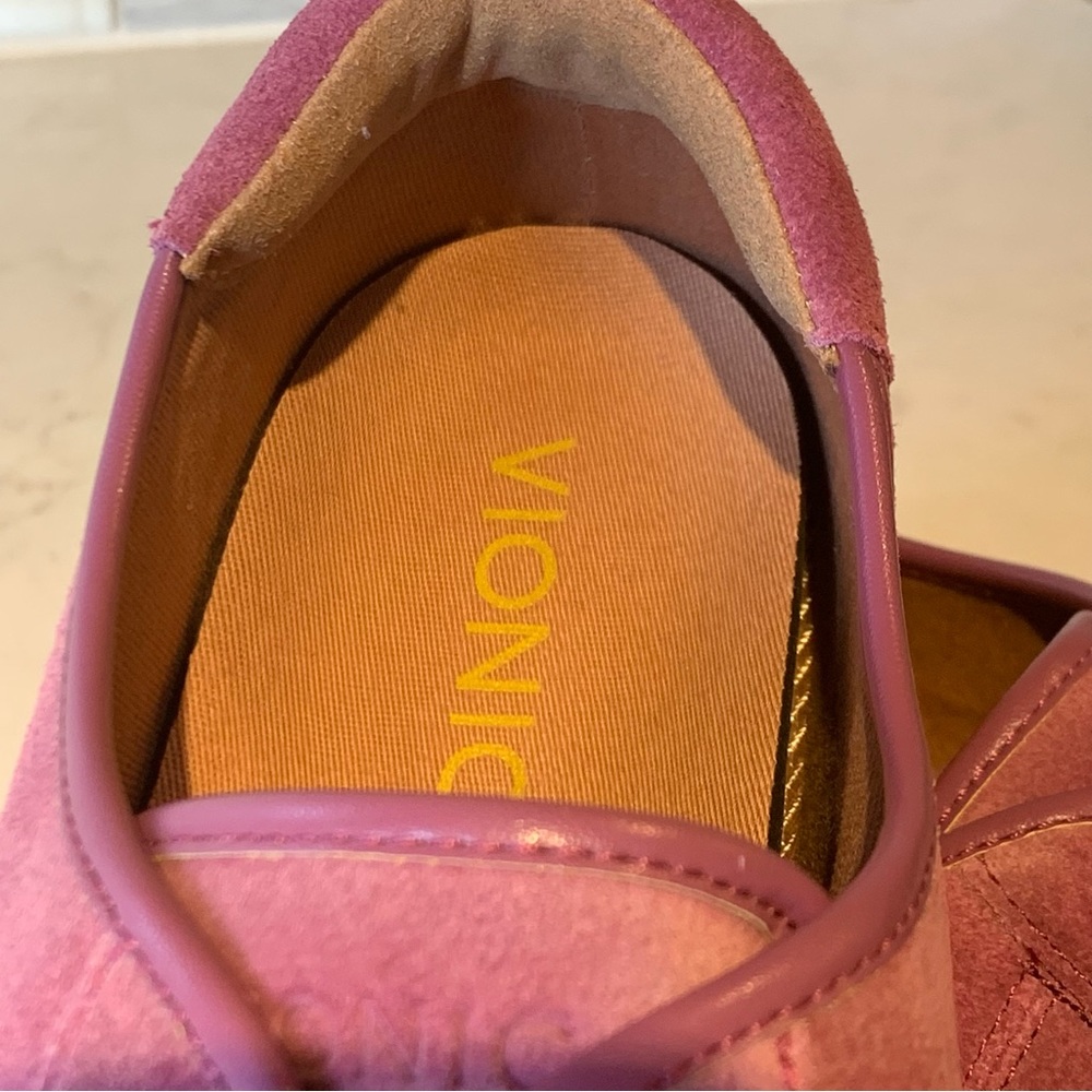 Vionic Lavender Rose Suede Sneakers size 9.5 - Picture 4 of 15